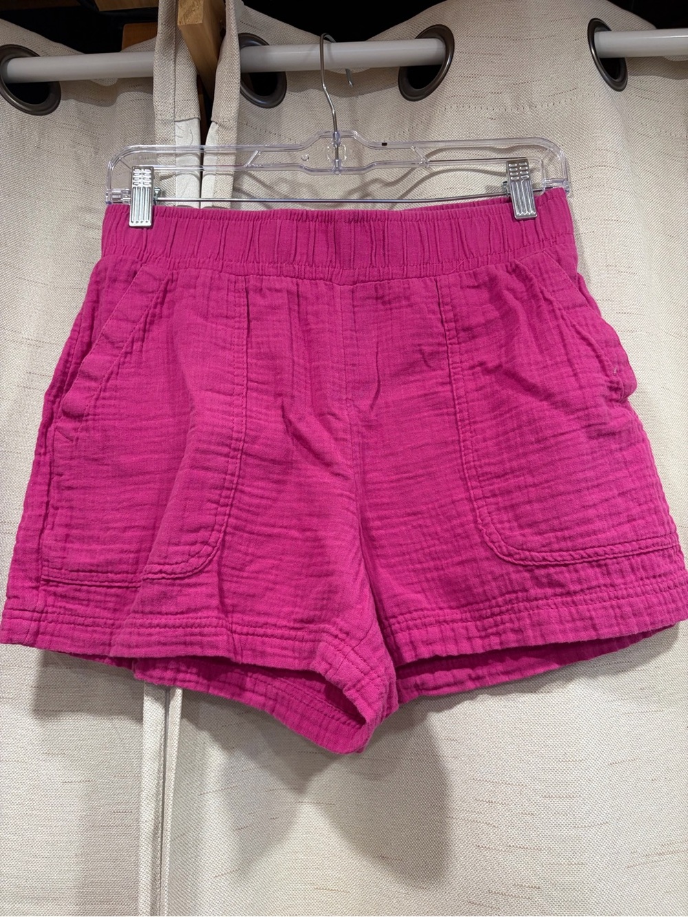 Gap Pink Textured Cotton Shorts
